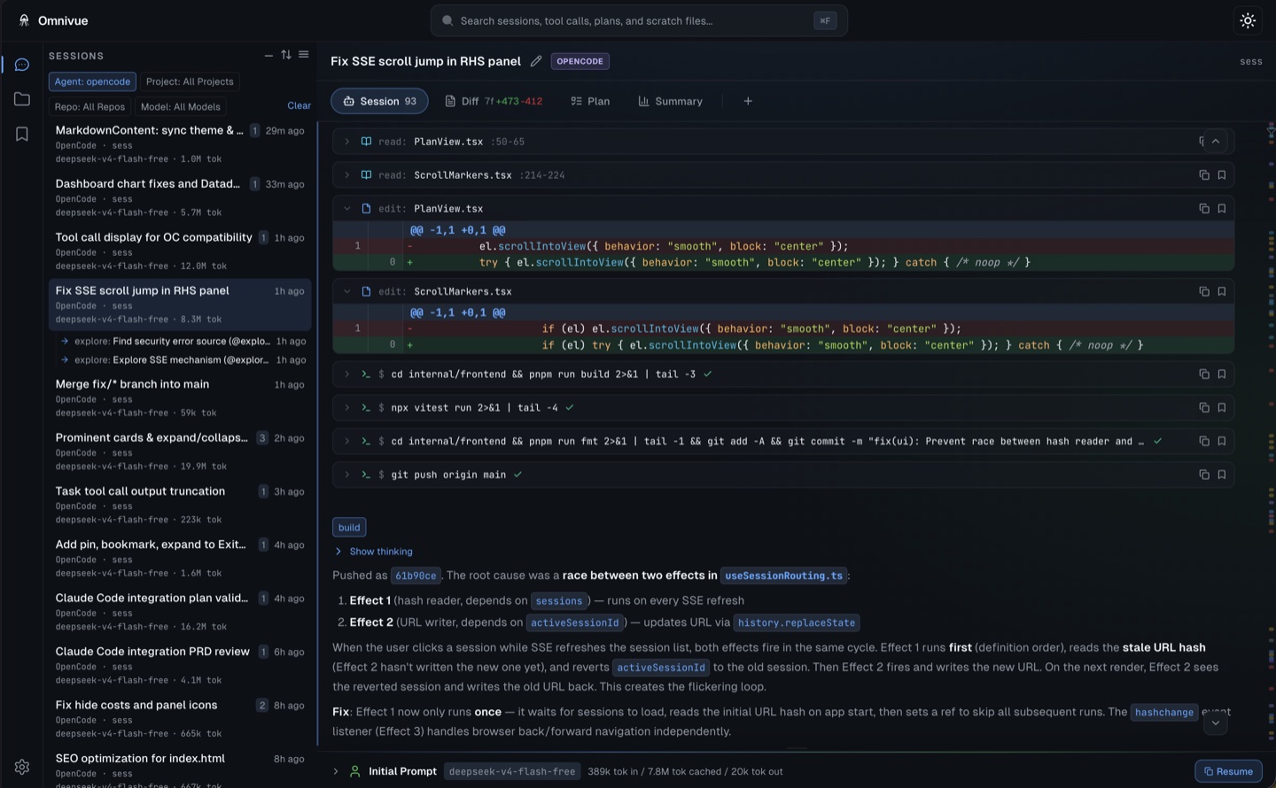 Conversation with messages and tool calls